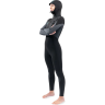 Гидрокостюм женский DAKINE WOMEN'S QUANTUM CHEST ZIP HOODED 5/4/3mm Black/Grey, размер 4 DK22W543HQZ (0604565596871)