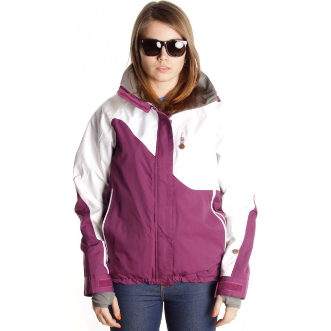 Куртка DAKINE 15К WOMENS ASHBY JACKET WHITE / PLUM Размер M 8700502 (0610934739473)